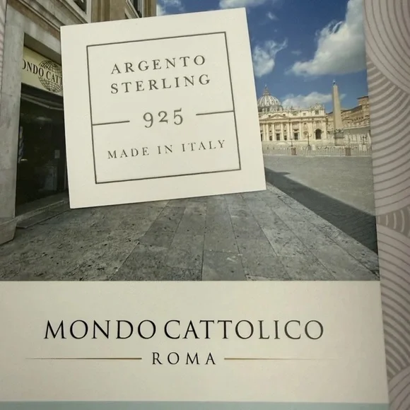 Sterling Silver 925 Ring Religious Miraculous Medal Made In Italy Adjustable NEW - Picture 8 of 10